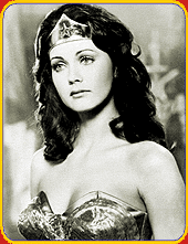 Lynda Carter as a nave Wonder Woman.