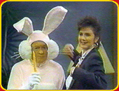 "BOB HOPE WITH HIS EASTER BUNNIES AND OTEHR FRIENDS"