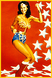 11. British made "Wonder Woman" Poster ( Pyramid Posters Ltd., Leicester, England, UK - Ref PF 2062). Usually identified as the "Red Poster".