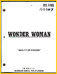 1.Wonder Woman script: "Beauty On Parade". ( 1976 Warner Bros. Television).