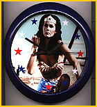 3.Wall Clock. Source Unknown. Lynda Carter as Wonder Woman from "The New Adventures of Wonder Woman".