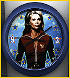7.Wall Clock. Source Unknown. Cathy Lee Crosby as Wonder Woman.