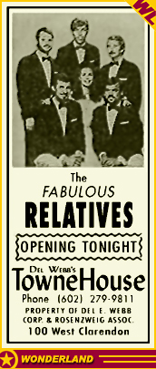 ADVERTISEMENTS -  1965 by Del E. Webb Corp. & Rosenzweig Assoc. / The Fabulous Relatives.