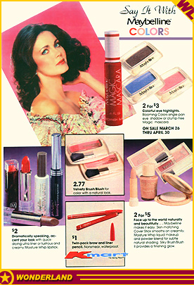 ADVERTISEMENTS -  1984 by K-Mart / Maybelline Cosmetics.