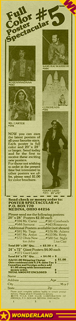 ADVERTISEMENTS -  1978 by FCCA Fan Club Corporation of America.