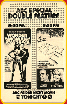Original TV GUIDE ad for "THE NEW ORIGINAL WONDER WOMAN". Click To ENLARGE