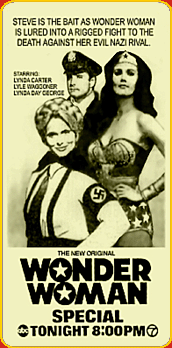 Ad for the first of the "specials": "Fausta, The Nazi Wonder Woman"