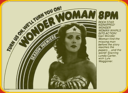 Ad for the premiere of the second season of "The New Adventures of Wonder Woman"